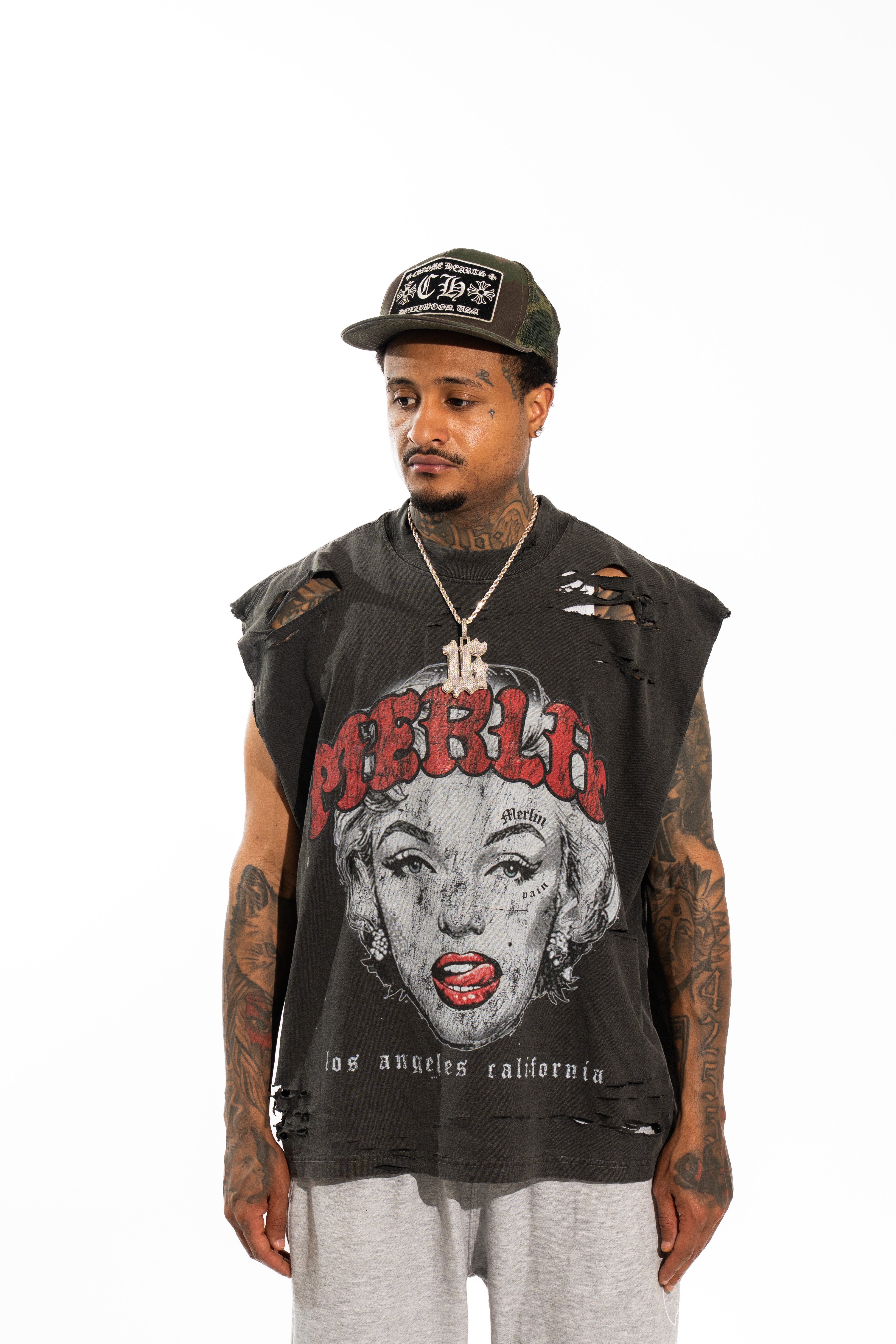 Marilyn Tee Black Washed