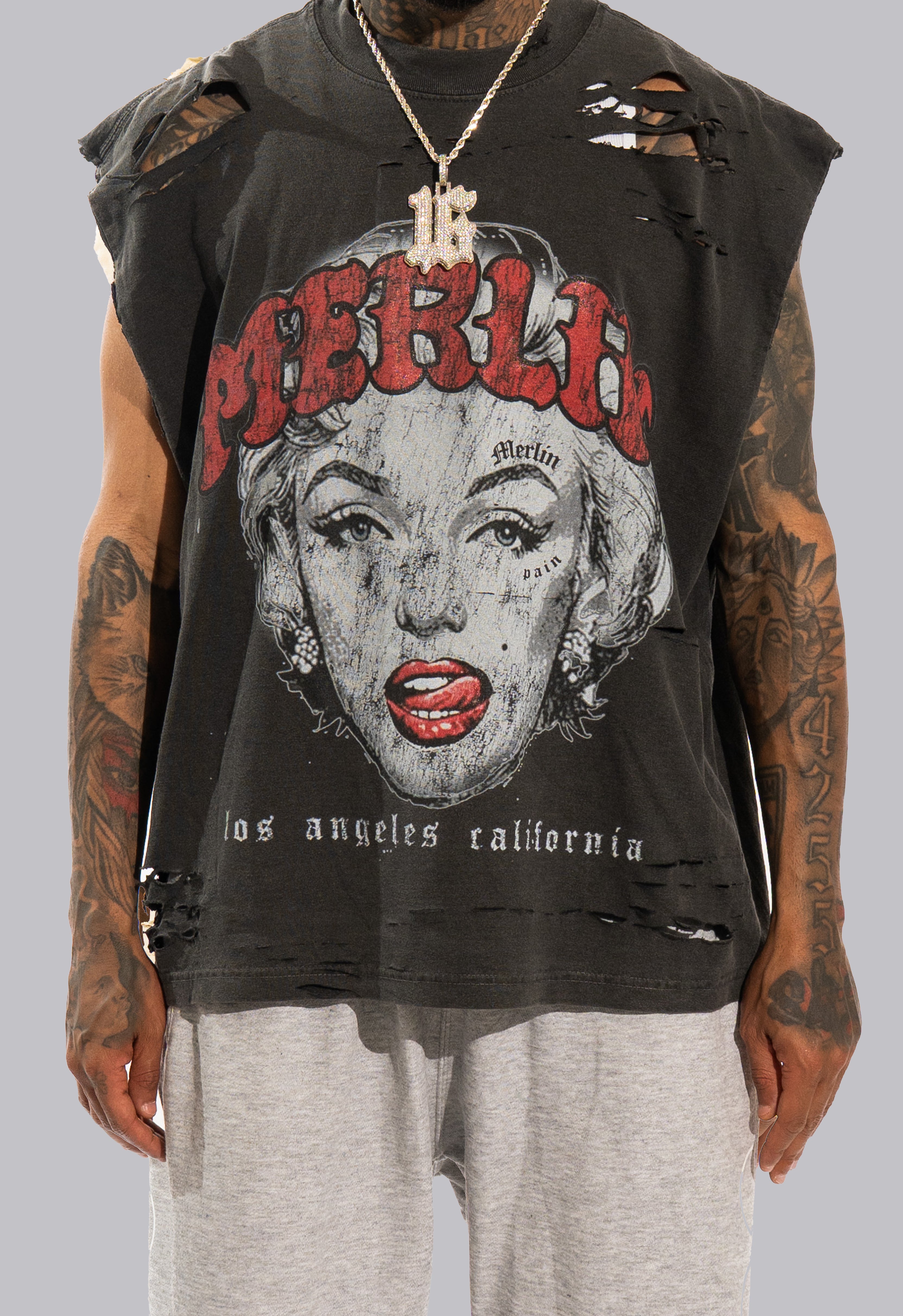 Marilyn Tee Black Washed